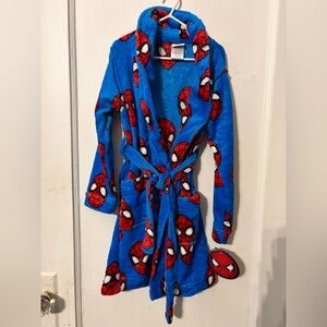 Marvel Spider-Man Kids Robe in Blue and Red